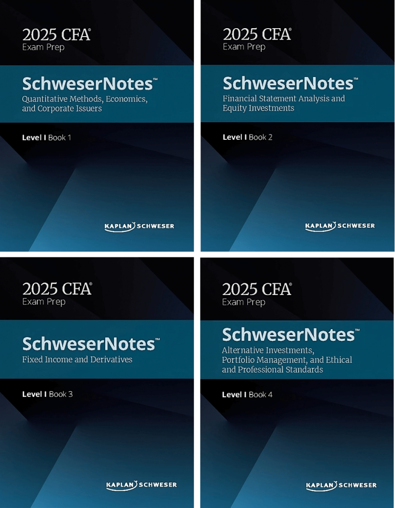 2025 CFA 1 级 Schweser Notes