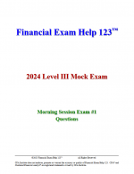 CFA Level 3 Bill Campbell Mock Exam 2024 + 2023