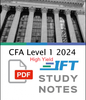 CFA Nivel 1 2024 IFT Notas de estudio de alto rendimiento