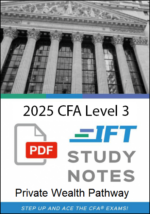 Notas de estudo CFA Nível 3 2025 IFT