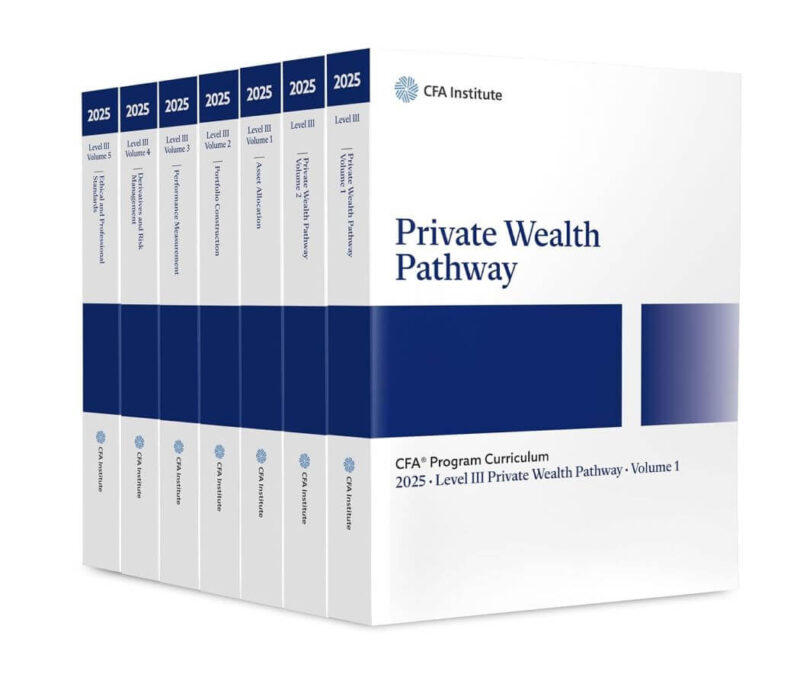 2025 Programa CFA Nivel 3 Private Wealth Pathway Box Set