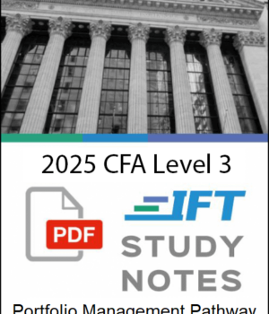 Notes d'étude du CFA Niveau 3 2025 IFT : Parcours de gestion de portefeuille