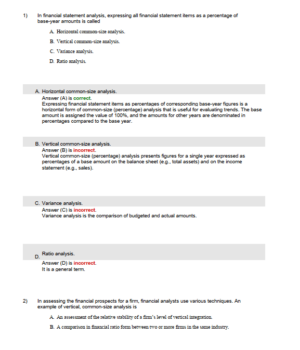 CMA Deel 2 MCQ's Gleim 2024 (Vragen + Antwoorden)