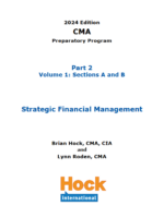 Hock CMA Part 2 Textbook 2024: Strategic Financial Management