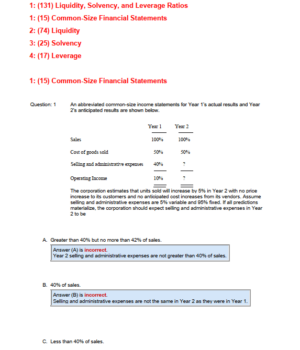 CMA Bölüm 2 MCQ koleksiyonları