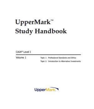 CAIA 2025 Niveau 1 UpperMark Study Handbooks + Formula Sheet