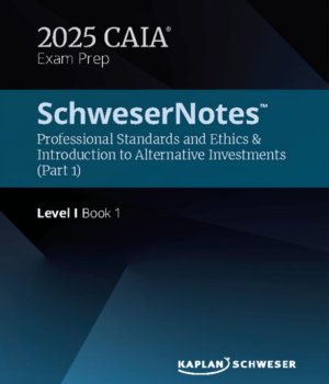 CAIA 1 級 Schweser Notes 2025 + 公式表