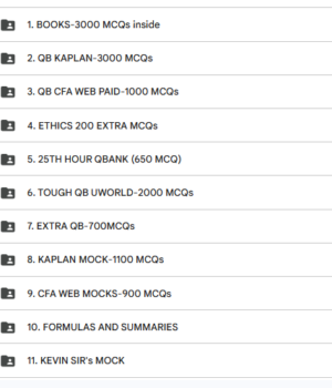 CFA 2025 Level 1 Collections with 10,000 MCQs