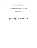 CFA 2025 Schweser Notes Level 3 Full Set All 3 Pathways