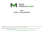 2024 CFA Level 1 Mark Meldrum Notes with Formula Sheet